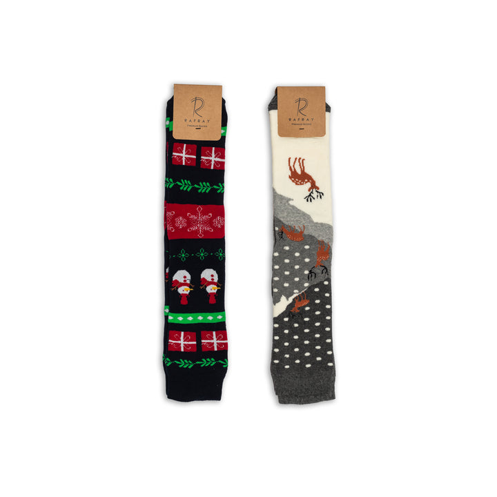 Navy Snowman & Deer