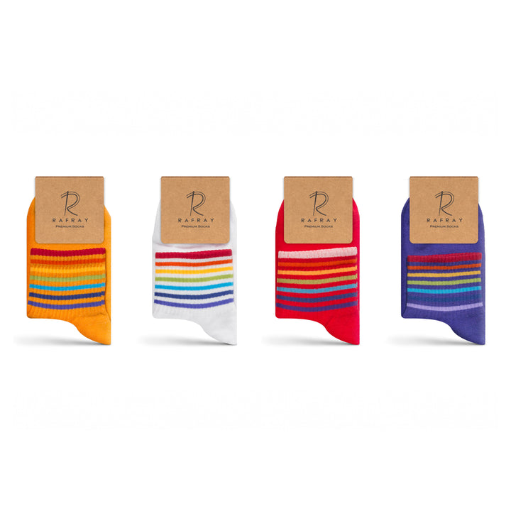 Athletic Rainbow Striped