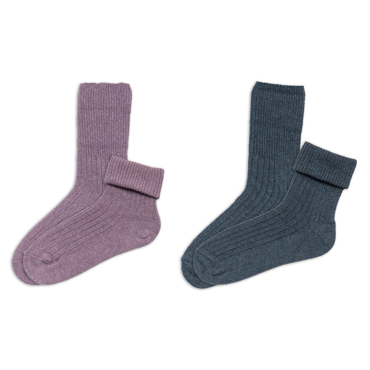 Cozy Ribbed: Lilac & Slate